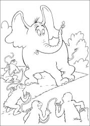 plansa de colorat horton #9