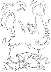 plansa de colorat horton #14