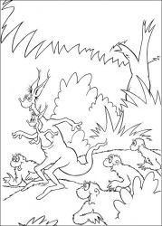 plansa de colorat horton #16