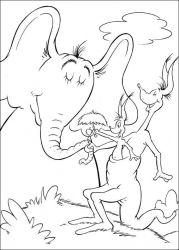 plansa de colorat horton #17