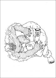 plansa de colorat hulk #5
