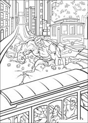 plansa de colorat hulk #8