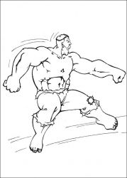 plansa de colorat hulk #12