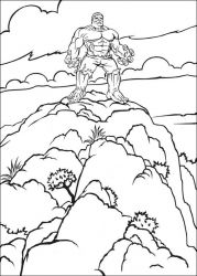 plansa de colorat hulk #16