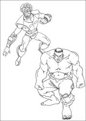 plansa de colorat hulk #7