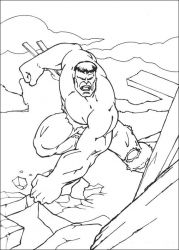 plansa de colorat hulk #8