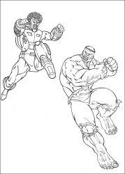 plansa de colorat hulk #10