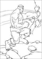 plansa de colorat hulk #12