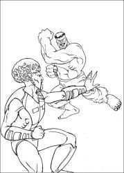 plansa de colorat hulk #20