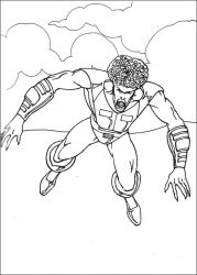 plansa de colorat hulk #3