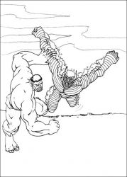 plansa de colorat hulk #15