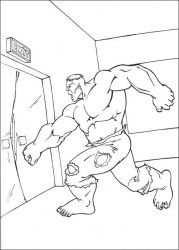plansa de colorat hulk #16