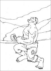 plansa de colorat hulk #19