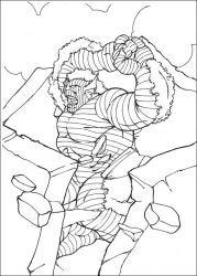 plansa de colorat hulk #3