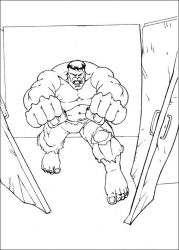 plansa de colorat hulk #8