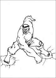 plansa de colorat hulk #17