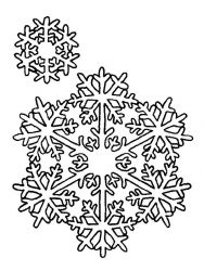 plansa de colorat iarna #3