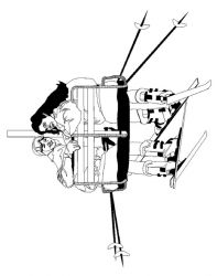 plansa de colorat iarna #6
