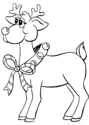 plansa de colorat iarna #4