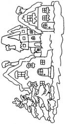 plansa de colorat iarna #16