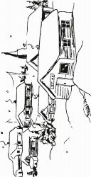 plansa de colorat iarna #21