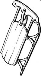 plansa de colorat iarna #7