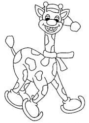 plansa de colorat iarna #18