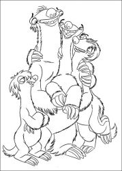 plansa de colorat Ice Age Continental Drift