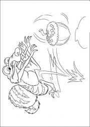 plansa de colorat ice age continental drift #3