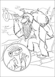 plansa de colorat ice age continental drift #5