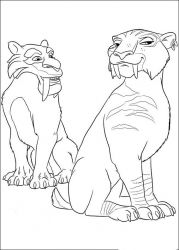 plansa de colorat ice age continental drift #11