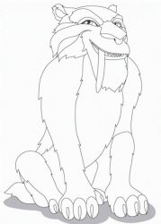 plansa de colorat ice age #3