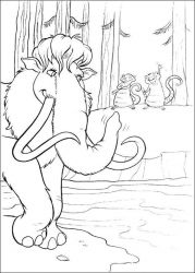 plansa de colorat ice age #12