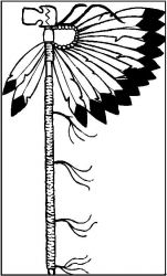 plansa de colorat indieni #20