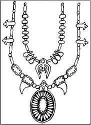 plansa de colorat indieni #21