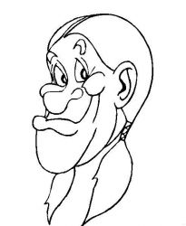 plansa de colorat indieni #4