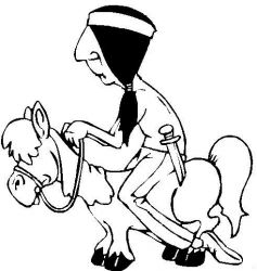 plansa de colorat indieni #14