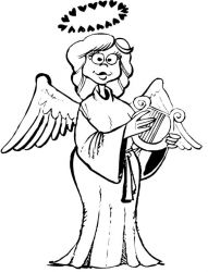 plansa de colorat ingerasi #10