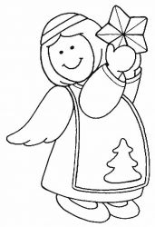 plansa de colorat ingerasi #12