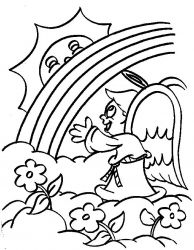 plansa de colorat ingerasi #15