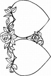 plansa de colorat inimioare #7