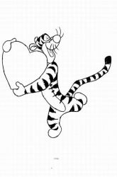 plansa de colorat inimioare #8