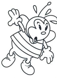 plansa de colorat insecte buburuze #5