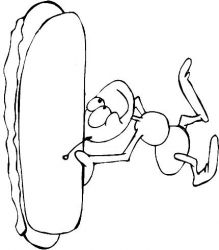 plansa de colorat insecte #21