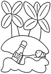 plansa de colorat insule #5