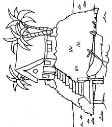 plansa de colorat insule #7