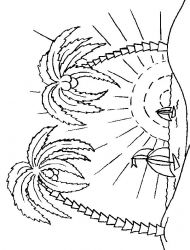 plansa de colorat insule #9
