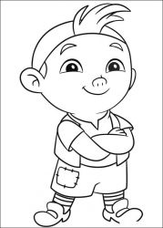 plansa de colorat jake si piratii din tara de nicaieri #2