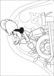 plansa de colorat jake si piratii din tara de nicaieri #5