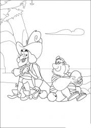 plansa de colorat jake si piratii din tara de nicaieri #6